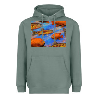 Sage California Golden Trout Garibaldi Fish Background Heavyweight Hoodie - Bettercallsaul