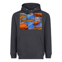 Smoke California Golden Trout Garibaldi Fish Background Heavyweight Hoodie - Bettercallsaul