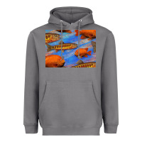 Storm California Golden Trout Garibaldi Fish Background Heavyweight Hoodie - Bettercallsaul