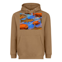 Toasted Coconut California Golden Trout Garibaldi Fish Background Heavyweight Hoodie - Bettercallsaul