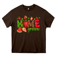 Chocolate Brown home grown Heavy Core Tee - texasbilliewilder