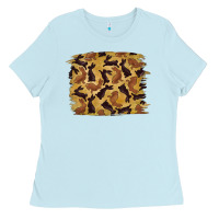Baby Blue Bunny Pattern Ladies Tee - RanaPortraitStore