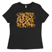 Black Bunny Pattern Ladies Tee - RanaPortraitStore