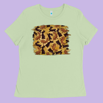 Ladies Tee Bunny Pattern