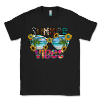Black Summer Vibes Classic Tee - CowhideDigitalArt