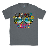 Charcoal Heather Summer Vibes Classic Tee - CowhideDigitalArt