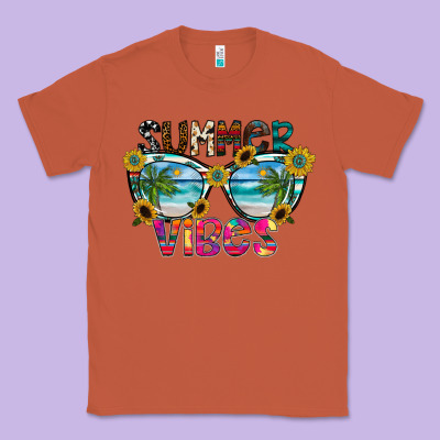 Summer Vibes Classic Tee Designed By Cowhidedigitalart