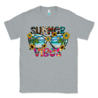 Heather Grey Summer Vibes Classic Tee - CowhideDigitalArt