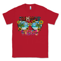 Red Summer Vibes Classic Tee - CowhideDigitalArt