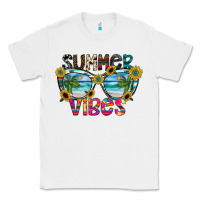 White Summer Vibes Classic Tee - CowhideDigitalArt