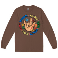 Chestnut advocate inclusion equity equality accept adapt Long Sleeve Tee - MaliasSmallBusiness