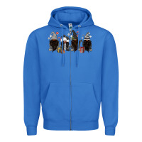 True Royal grey christmas afro gnomies Zipper Hoodie - MaliasSmallBusiness