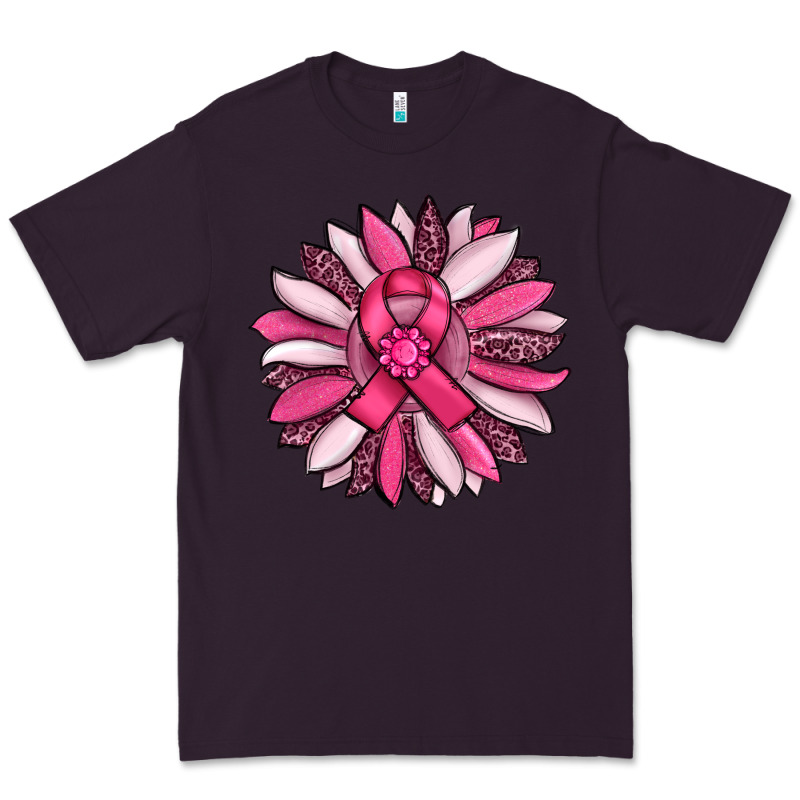 Breast Awareness Cancer Pink Sunflower Premium Tee by RanaPortraitStore | Teevron