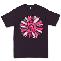 Plum breast awareness cancer pink sunflower Premium Tee - RanaPortraitStore