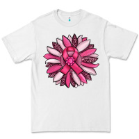White breast awareness cancer pink sunflower Premium Tee - RanaPortraitStore