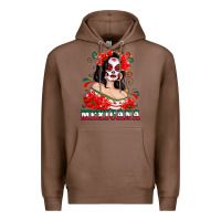 Chestnut Mexicana with Skull Girl Premium Hoodie - texasbilliewilder