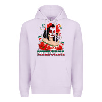 Lilac Mexicana with Skull Girl Premium Hoodie - texasbilliewilder