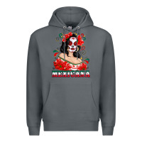 Rock Mexicana with Skull Girl Premium Hoodie - texasbilliewilder