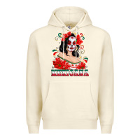 Sandshell Mexicana with Skull Girl Premium Hoodie - texasbilliewilder