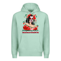 Seafoam Mexicana with Skull Girl Premium Hoodie - texasbilliewilder