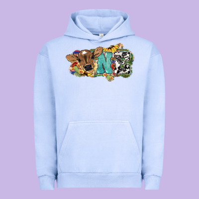 One Baby Cow Urban Hoodie Designed By Howdyjamesfarm