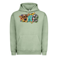 Pigment Oil Green One baby Cow Urban Hoodie - HowdyJamesFarm