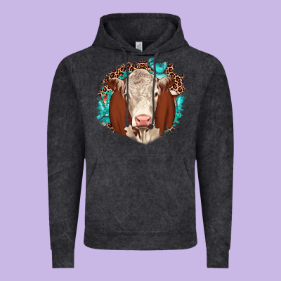 Hareford Leopard Gemstone Vintage Hoodie Designed By Jahusdesignshop