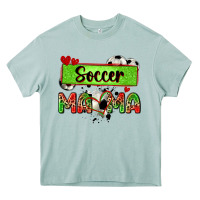 Arona soccer mama with leopard Heavy Core Tee - Zillion Design Studio