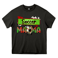 Asphalt soccer mama with leopard Heavy Core Tee - Zillion Design Studio