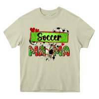 Mossy soccer mama with leopard Heavy Core Tee - Zillion Design Studio