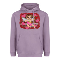 Valentine's Day Cupid Heart Heavyweight Hoodie | Teevron