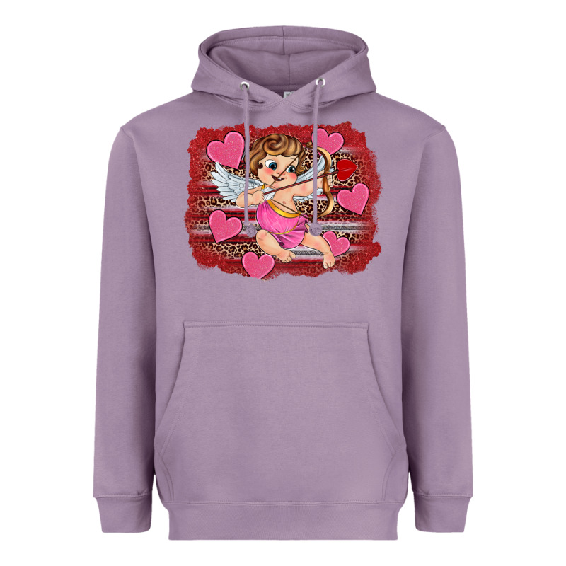 Valentine's Day Cupid Heart Heavyweight Hoodie by RanaPortraitStore | Teevron