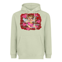 Matcha valentine's day cupid heart Heavyweight Hoodie - RanaPortraitStore