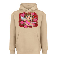 Mushroom valentine's day cupid heart Heavyweight Hoodie - RanaPortraitStore