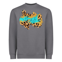 Storm glitter leopard turquoise patch Heavyweight Sweatshirt - AdoDesignShop