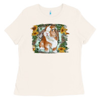 Bone Bunny With Flower Leopard Ladies Tee - RanaPortraitStore