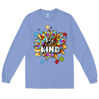 Colony Blue be kind Long Sleeve Tee - MaliasSmallBusiness