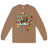 Toasted Coconut be kind Long Sleeve Tee - MaliasSmallBusiness