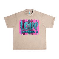 French Oak love corinthians 13 valentine's day brushstroke Urban Heavy Tee - AdoDesignShop