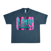 Midnight Navy love corinthians 13 valentine's day brushstroke Urban Heavy Tee - AdoDesignShop