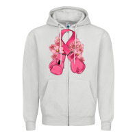 Dove Grey breast cancer with boxing gloves Zipper Hoodie - MaliasSmallBusiness