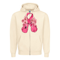 Sandshell breast cancer with boxing gloves Zipper Hoodie - MaliasSmallBusiness