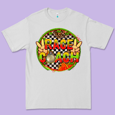 Race Coach  With Leopard And Peace Hand Premium Tee Designed By Adodesignshop