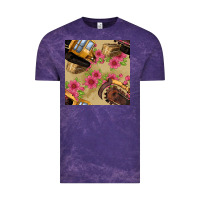 Cloud Purple trencher chain seamless pattern Vintage Tee - BundleAndBundleShop