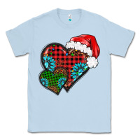 Dusty Blue Christmas heart gemstones leopard Classic Tee - BarkalooDesign