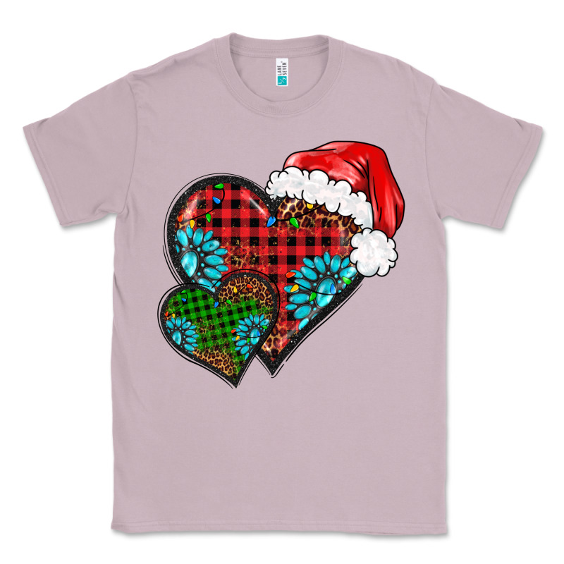 Christmas Heart Gemstones Leopard Classic Tee by BarkalooDesign | Teevron