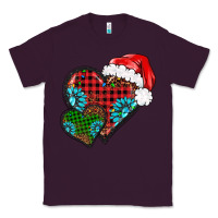 Plum Christmas heart gemstones leopard Classic Tee - BarkalooDesign