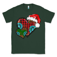 Sports Green Christmas heart gemstones leopard Classic Tee - BarkalooDesign