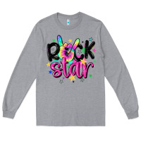 Heather Grey rock star Long Sleeve Tee - MaliasSmallBusiness