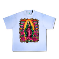 Grape Ice our lady of guadalupe serape background Urban Heavy Tee - Artiststas